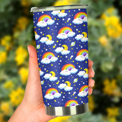 Rainbow Space Design Print Tumbler