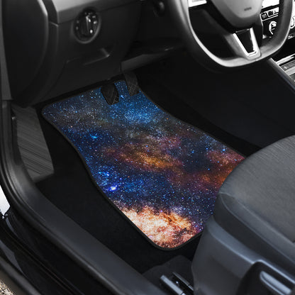 Celestial Milky way Galaxy Car Floor Mats Front Back