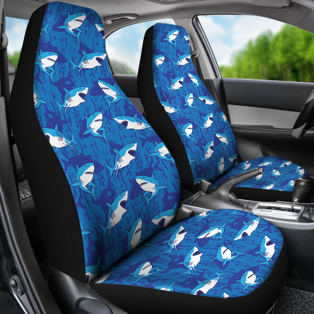 Shark Print Design LKS308 Car Seat Covers