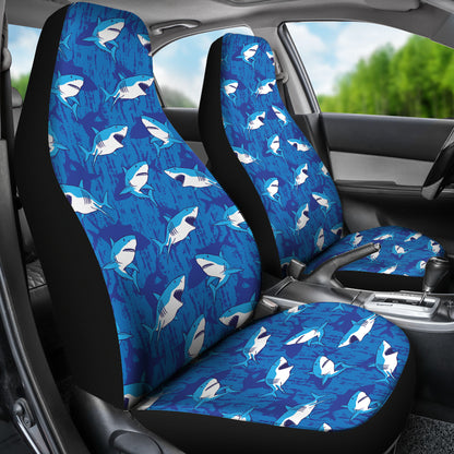 Shark Print Design LKS308 Car Seat Covers