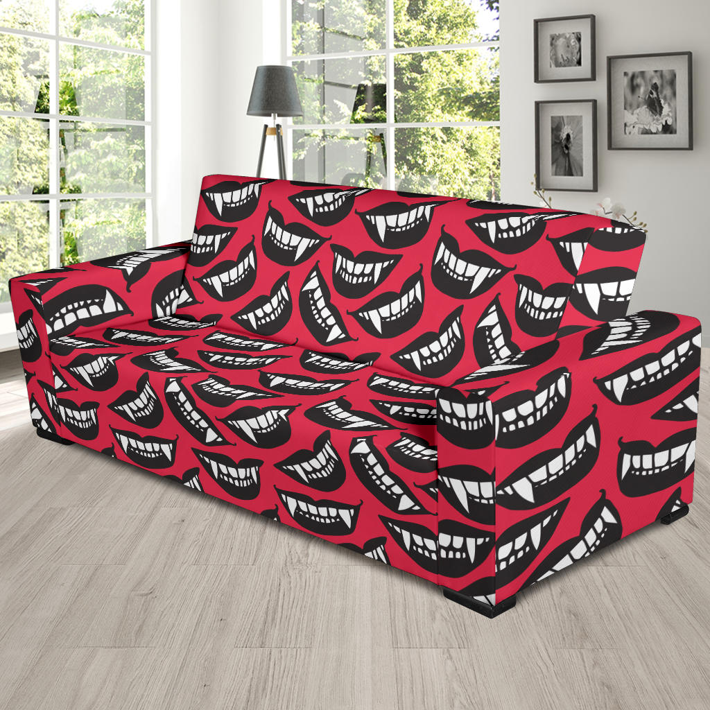 Vampire Lips Print Design LKS305 Sofa Slipcover