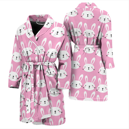 Rabbit Print Design LKS401 Men Bathrobe