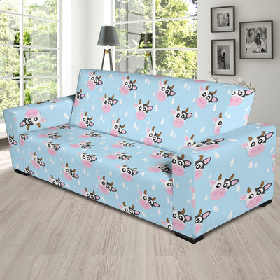 Cow Pattern Print Design 07 Sofa Slipcover