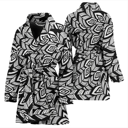 Tribal Pattern Print Design LKS302 Women Bathrobe