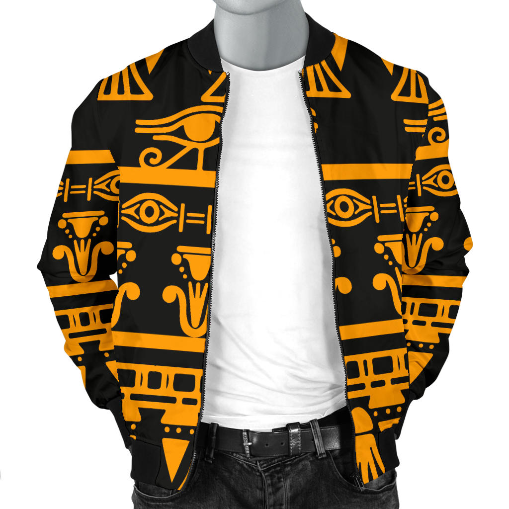 Eye of Horus Tribal Egypt Pattern Men Bomber Jacket
