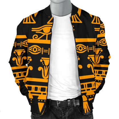 Eye of Horus Tribal Egypt Pattern Men Bomber Jacket