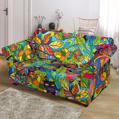 Trippy Print Design LKS301 Loveseat Couch Slipcover