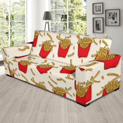 French Fried Pattern Print Design 01 Sofa Slipcover