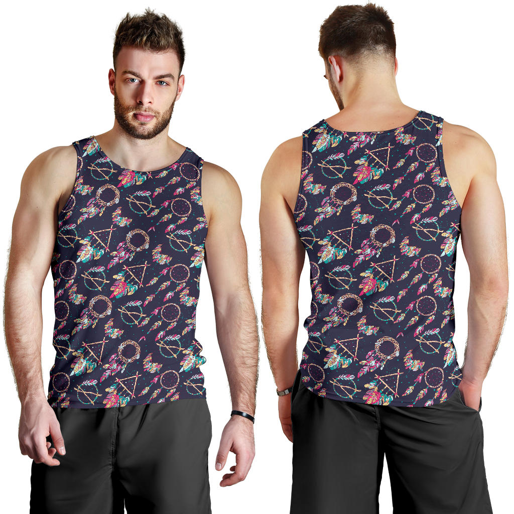 Boho Dream Catcher Colorful Men Tank Top