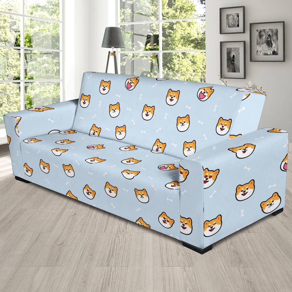 Shiba Inu Print Design LKS3012 Sofa Slipcover
