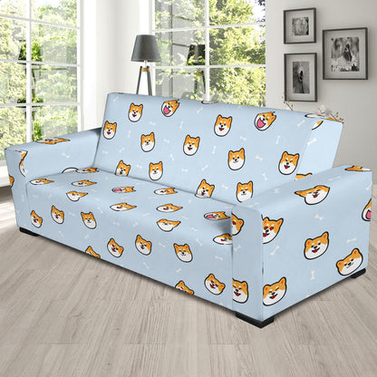 Shiba Inu Print Design LKS3012 Sofa Slipcover