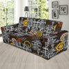 Mechanic Pattern Print Design 04 Sofa Slipcover