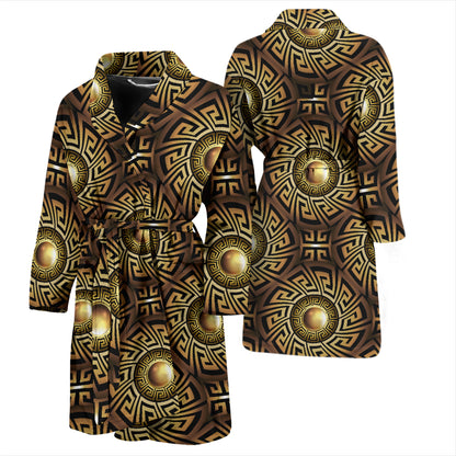 Ancient Greek Print Design LKS3012 Men Bathrobe