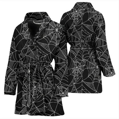 Spider Web Print Design LKS301 Women Bathrobe