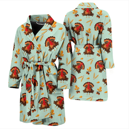 Thanksgiving Print Design LKS309 Men Bathrobe