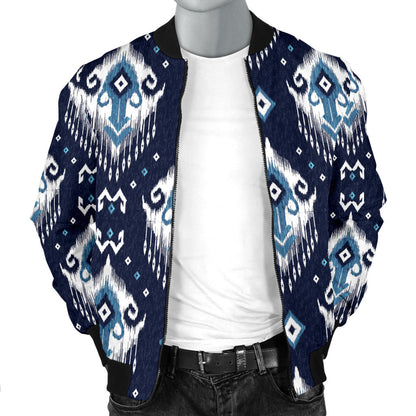 Ethnic Ornament Print Pattern Men Bomber Jacket