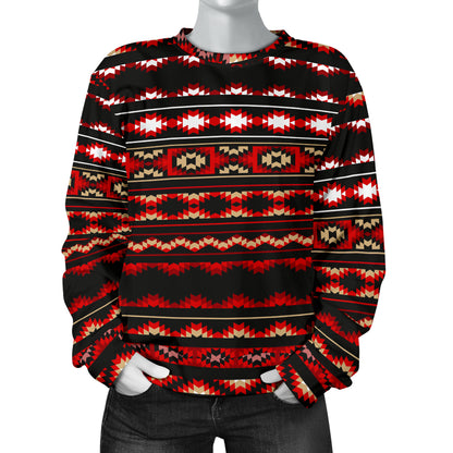 Southwestern Themed Women Long Sleeve Sweatshirt