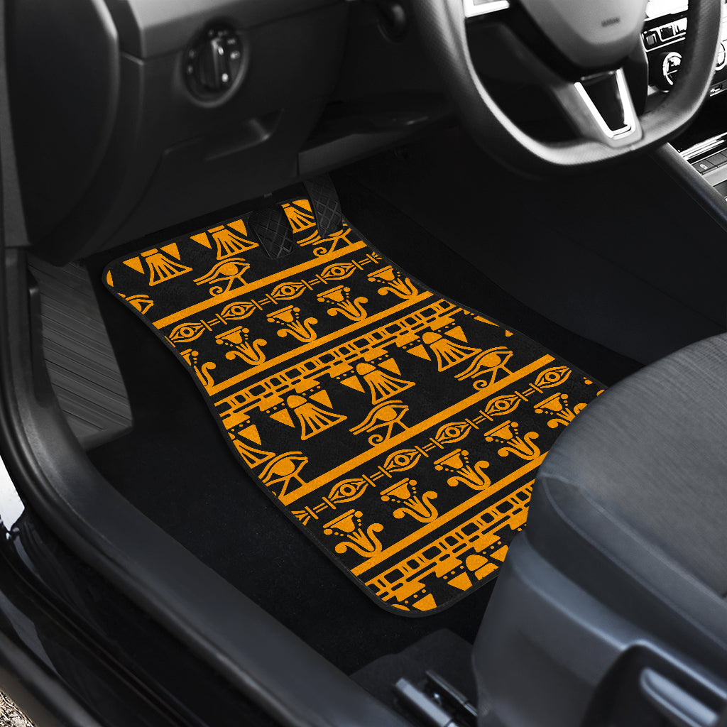 Eye of Horus Tribal Egypt Pattern Car Floor Mats Front Back