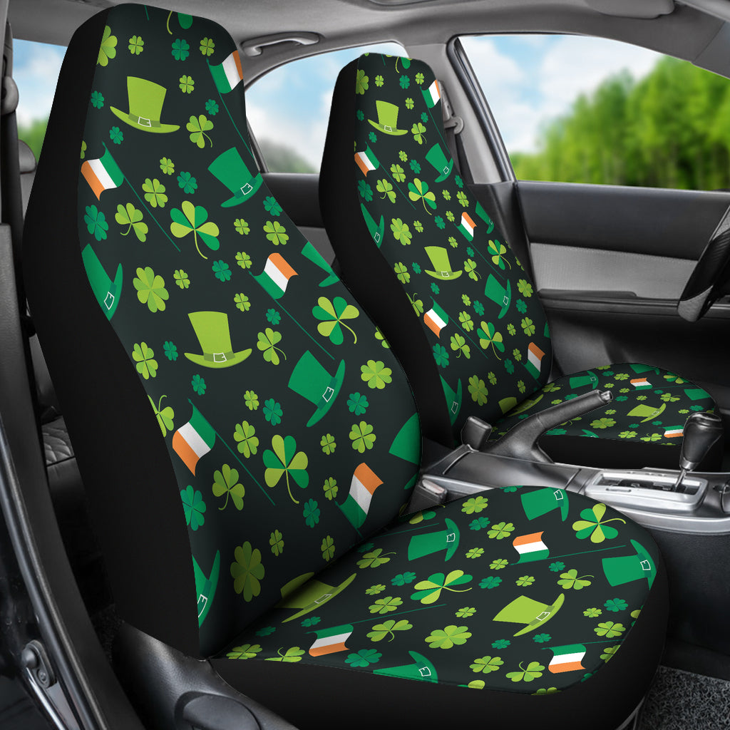 Shamrock Saint Patrick's Day Print Design LKS304 Car Seat Covers