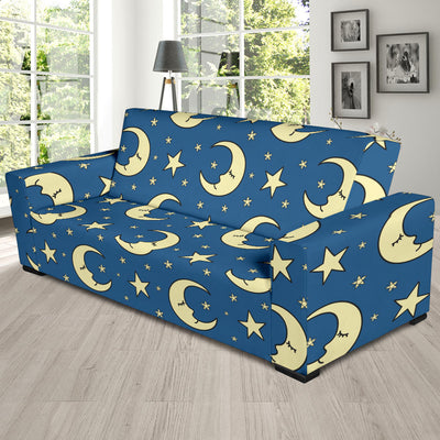 Moon Night Pattern Print Design 03 Sofa Slipcover