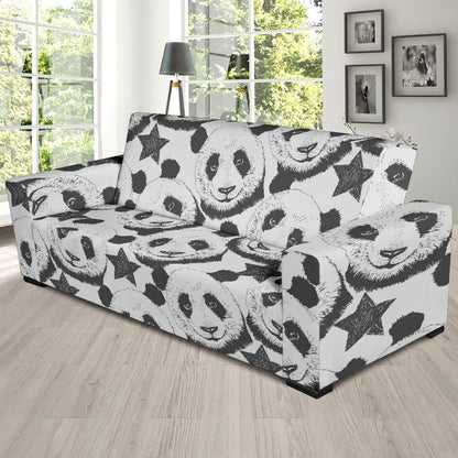 Panda Pattern Print Design A02 Sofa Slipcover