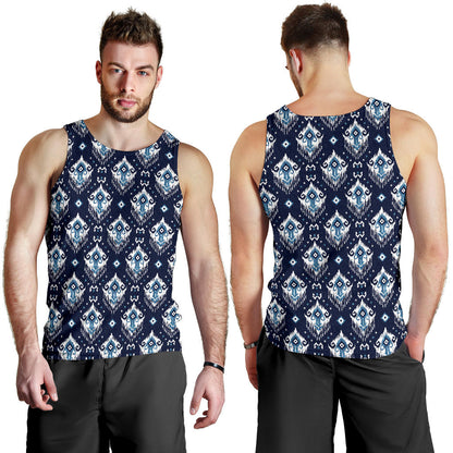 Ethnic Ornament Print Pattern Men Tank Top