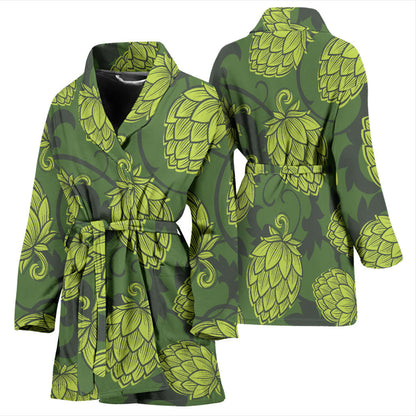 Hope Pattern Print Design 02 Women Bathrobe