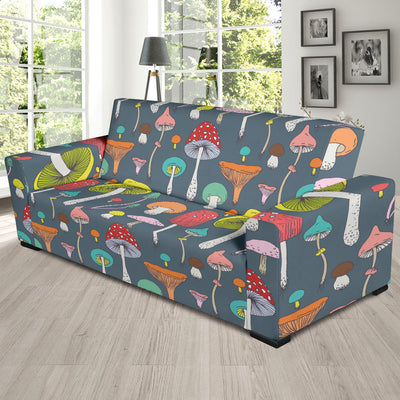 Mushroom Pattern Print Design A03 Sofa Slipcover