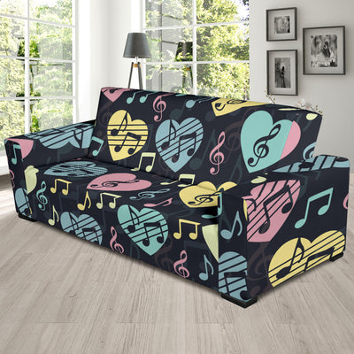 Music note Pattern Print Design A03 Sofa Slipcover