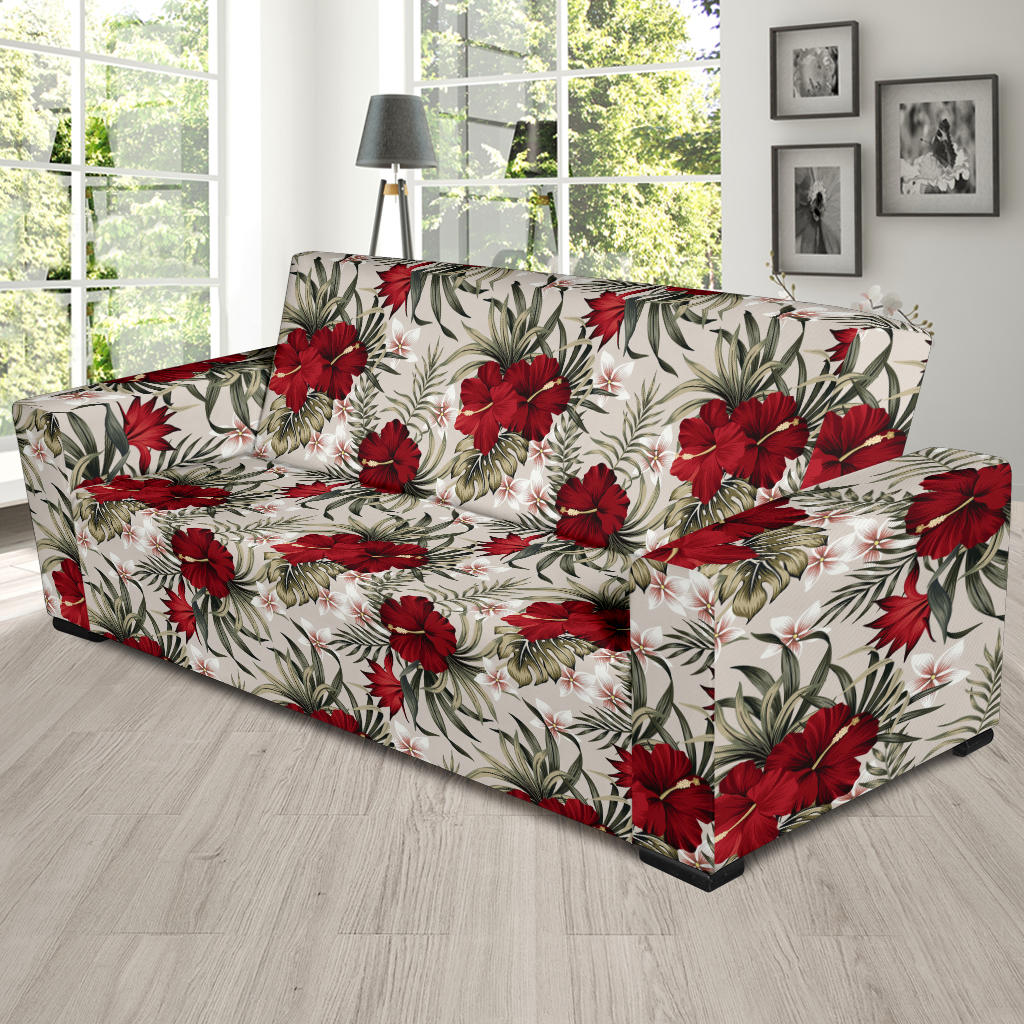 Hibiscus Print Design LKS3011 Sofa Slipcover