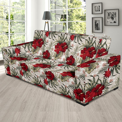 Hibiscus Print Design LKS3011 Sofa Slipcover