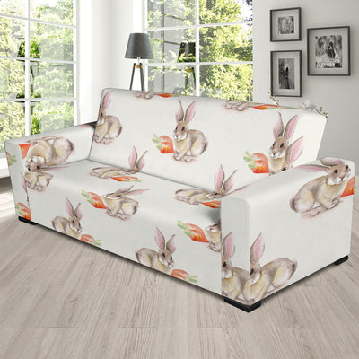 Rabbit Pattern Print Design 01 Sofa Slipcover