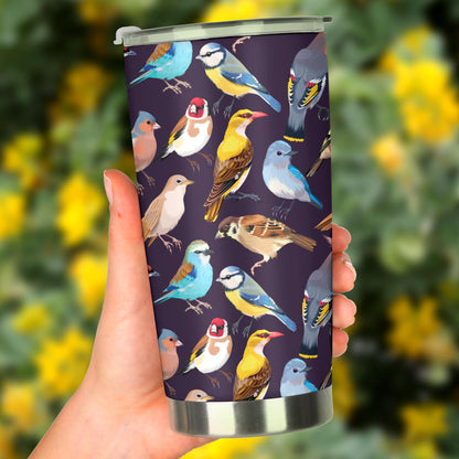 Bird Cute Print Pattern Tumbler