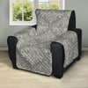 Damask Grey Elegant Print Pattern Recliner Cover Protector