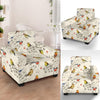 Bird Watercolor Design Pattern Armchair Slipcover