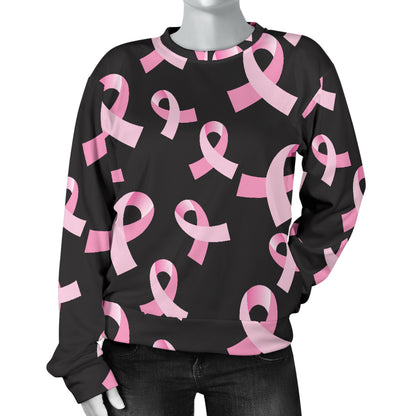 Breast Cancer Awareness Design Women Long Sleeve Sweatshirt