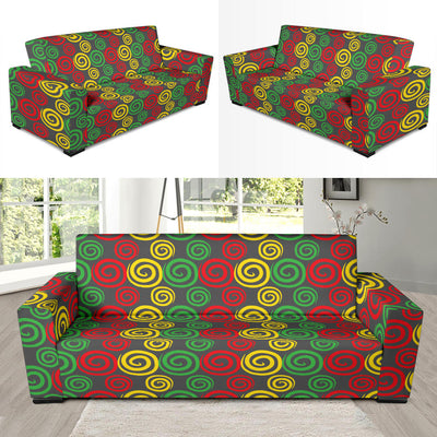 Rastafarian Pattern Print Design A05 Sofa Slipcover