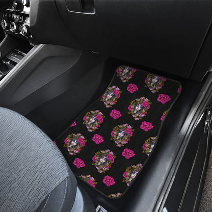 Day of the Dead Makeup Girl Car Floor Mats Front Back