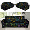 Math Pattern Print Design 03 Sofa Slipcover