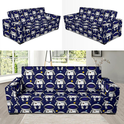 Astronaut Pattern Print Design 01 Sofa Slipcover