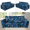 Number Pattern Print Design A02 Sofa Slipcover