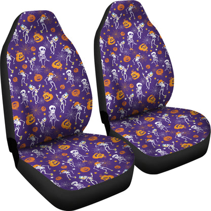 Skeleton Halloween Dance Print Design LKS304 Car Seat Covers