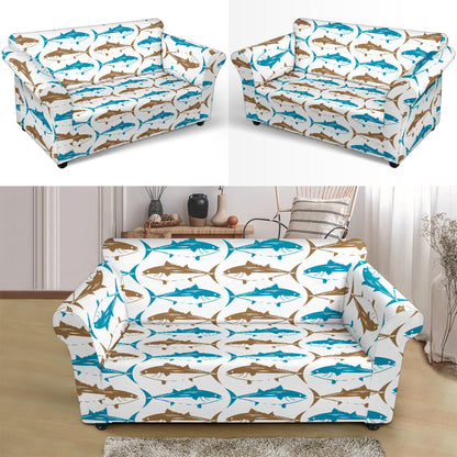 Tuna Fish Print Design LKS301 Loveseat Couch Slipcover