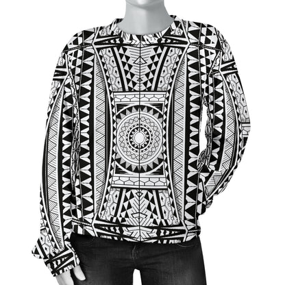 Polynesian Tattoo Design Women Long Sleeve Sweatshirt