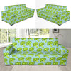 Broccoli Pattern Print Design 02 Sofa Slipcover