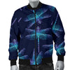 Dragonfly Hand Drawn Style Print Men Bomber Jacket