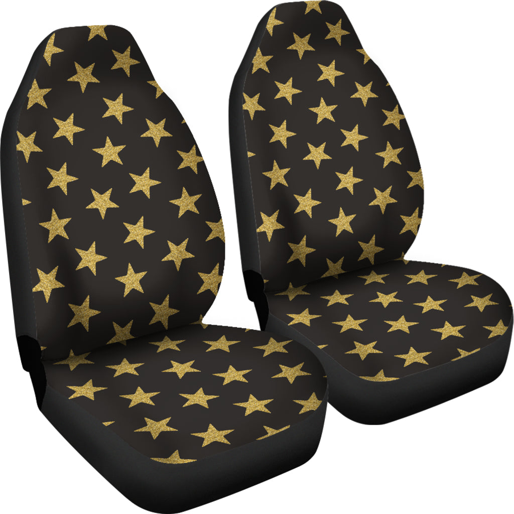 Star Gold Print Design LKS302 Car Seat Covers