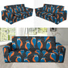 Kingfisher Pattern Print Design 03 Sofa Slipcover