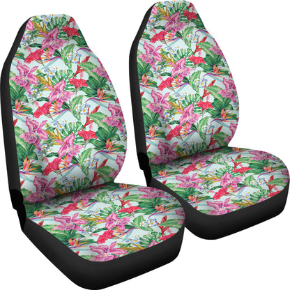 Tropical Flower Print Design LKS304 Car Seat Covers