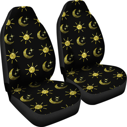 Sun Moon Print Design LKS304 Car Seat Covers